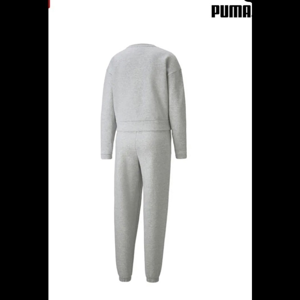 NEW/ The Puma Loungewear women's tracksuit / NWT/ size L / Gray/ 2 piece - Picture 2 of 3